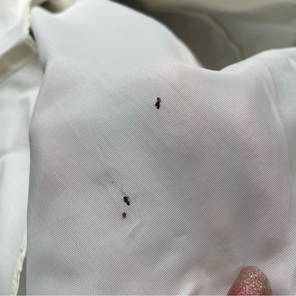 70s Gunne Sax gauzy floral dress vintage cottage core powder blue knee length - Picture 9 of 12